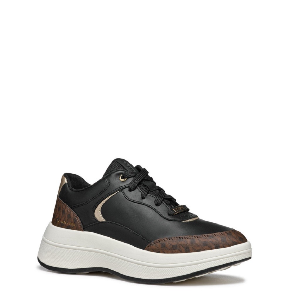 GEOX</br>Γυναικεία Sneakers Μαύρο/Καφέ Δέρμα SPHERICA ECUB-3 D D46WTD 08504 C9229 Geox GEOX</br>Γυναικεία Sneakers Μαύρο/Καφέ Δέρμα SPHERICA ECUB-3 D D46WTD 08504 C9229 Geox