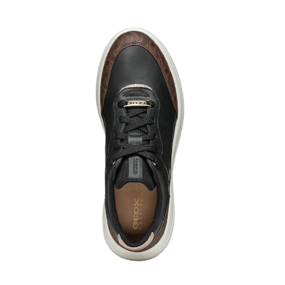 GEOX</br>Γυναικεία Sneakers Μαύρο/Καφέ Δέρμα SPHERICA ECUB-3 D D46WTD 08504 C9229 Geox GEOX</br>Γυναικεία Sneakers Μαύρο/Καφέ Δέρμα SPHERICA ECUB-3 D D46WTD 08504 C9229 Geox