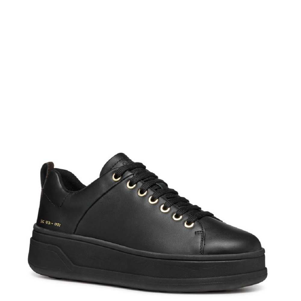 GEOX</br>Γυναικεία Sneakers Μαύρο Δέρμα SPHERICA ECUB-2 A D46WVA 00085 C9997 Geox GEOX</br>Γυναικεία Sneakers Μαύρο Δέρμα SPHERICA ECUB-2 A D46WVA 00085 C9997 Geox