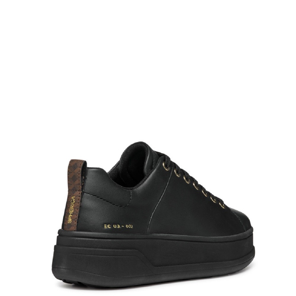 GEOX</br>Γυναικεία Sneakers Μαύρο Δέρμα SPHERICA ECUB-2 A D46WVA 00085 C9997 Geox GEOX</br>Γυναικεία Sneakers Μαύρο Δέρμα SPHERICA ECUB-2 A D46WVA 00085 C9997 Geox