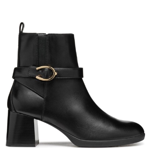 Γυναικεία Μποτάκια Μαύρο Δέρμα WALK PLEASURE 55 A D46XBA 00043 C9999 Geox