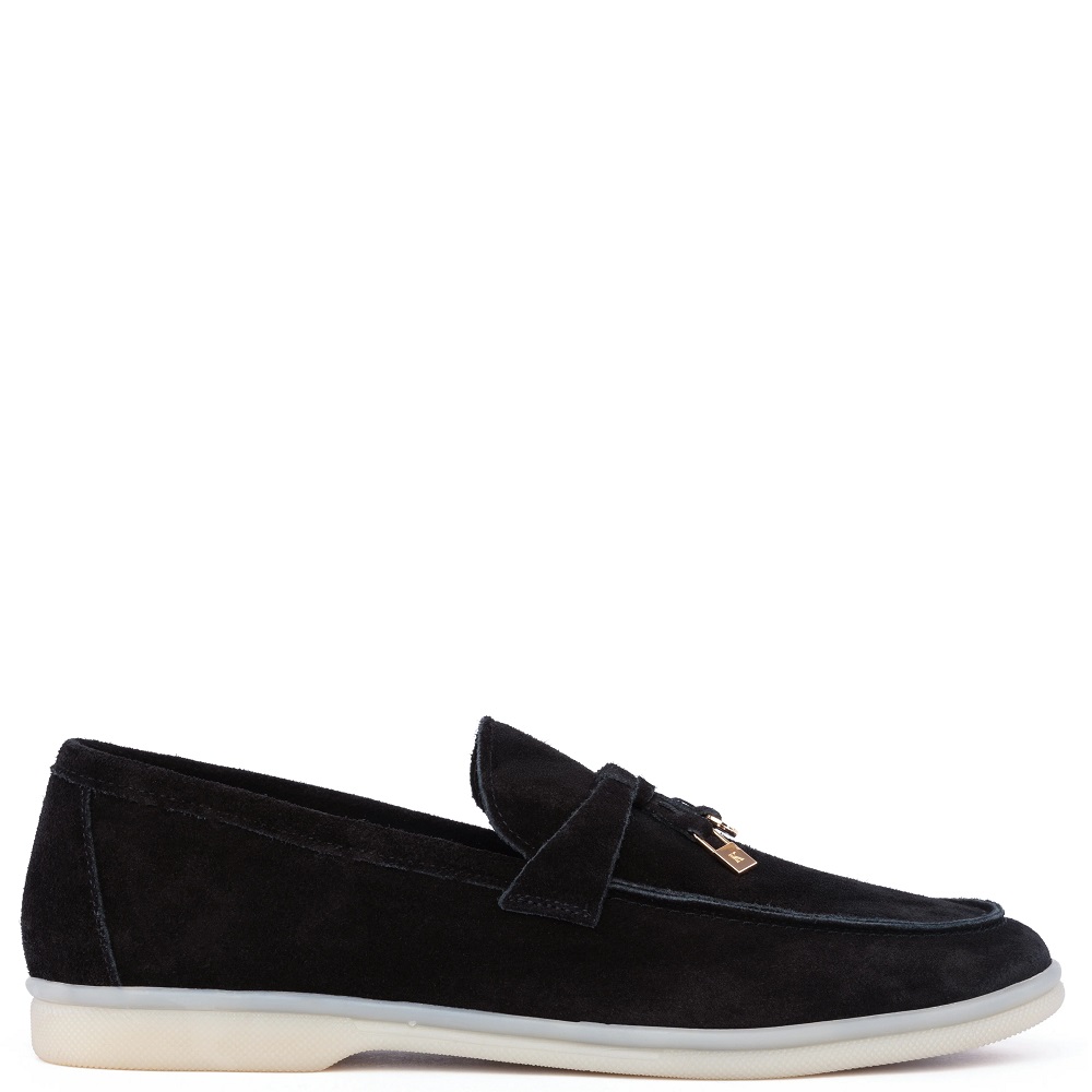 KOMIS & KOMIS</br>Komis & Komis D500 Γυναικεία Loafers Μαύρο Suede KOMIS & KOMIS</br>Komis & Komis D500 Γυναικεία Loafers Μαύρο Suede
