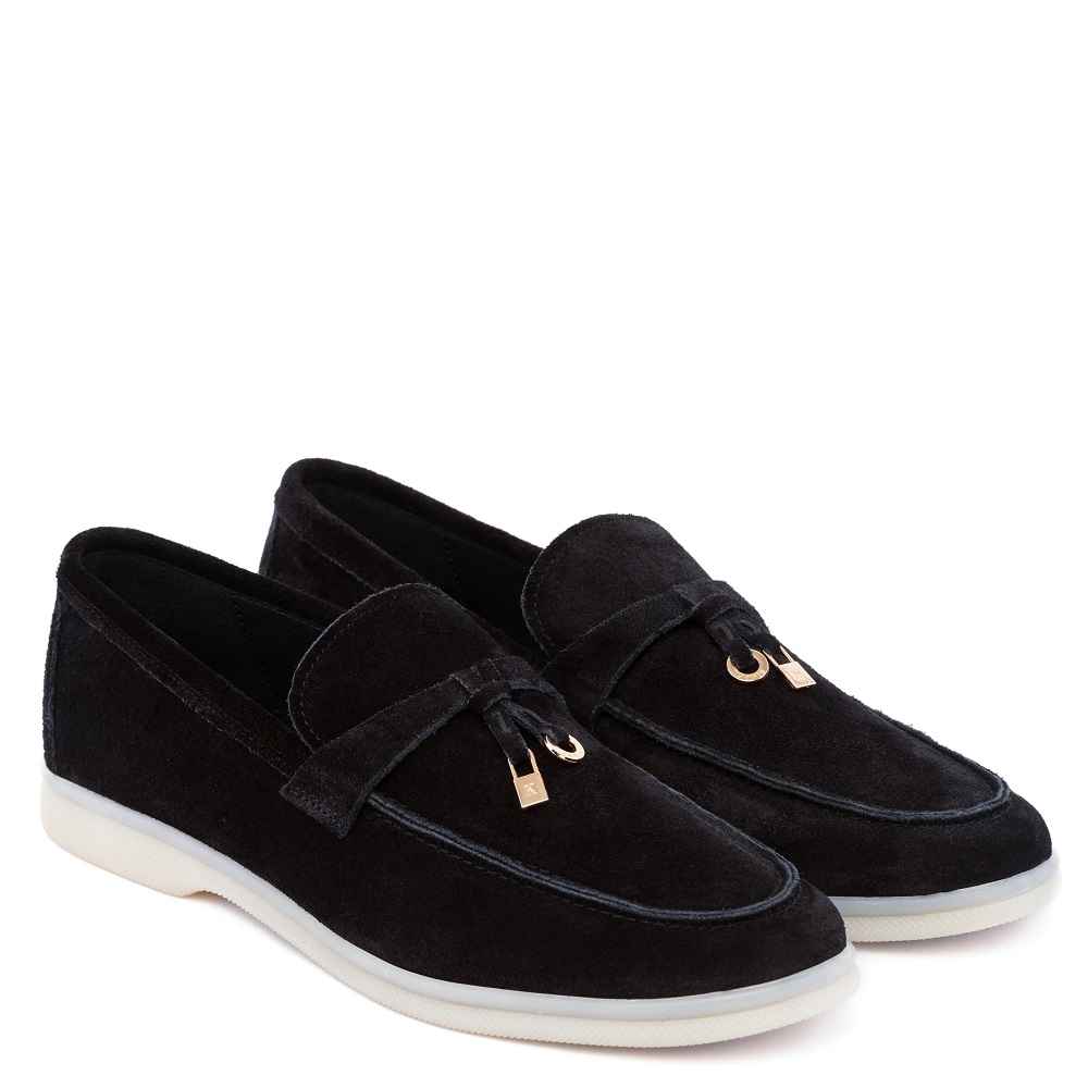 KOMIS & KOMIS</br>Komis & Komis D500 Γυναικεία Loafers Μαύρο Suede KOMIS & KOMIS</br>Komis & Komis D500 Γυναικεία Loafers Μαύρο Suede