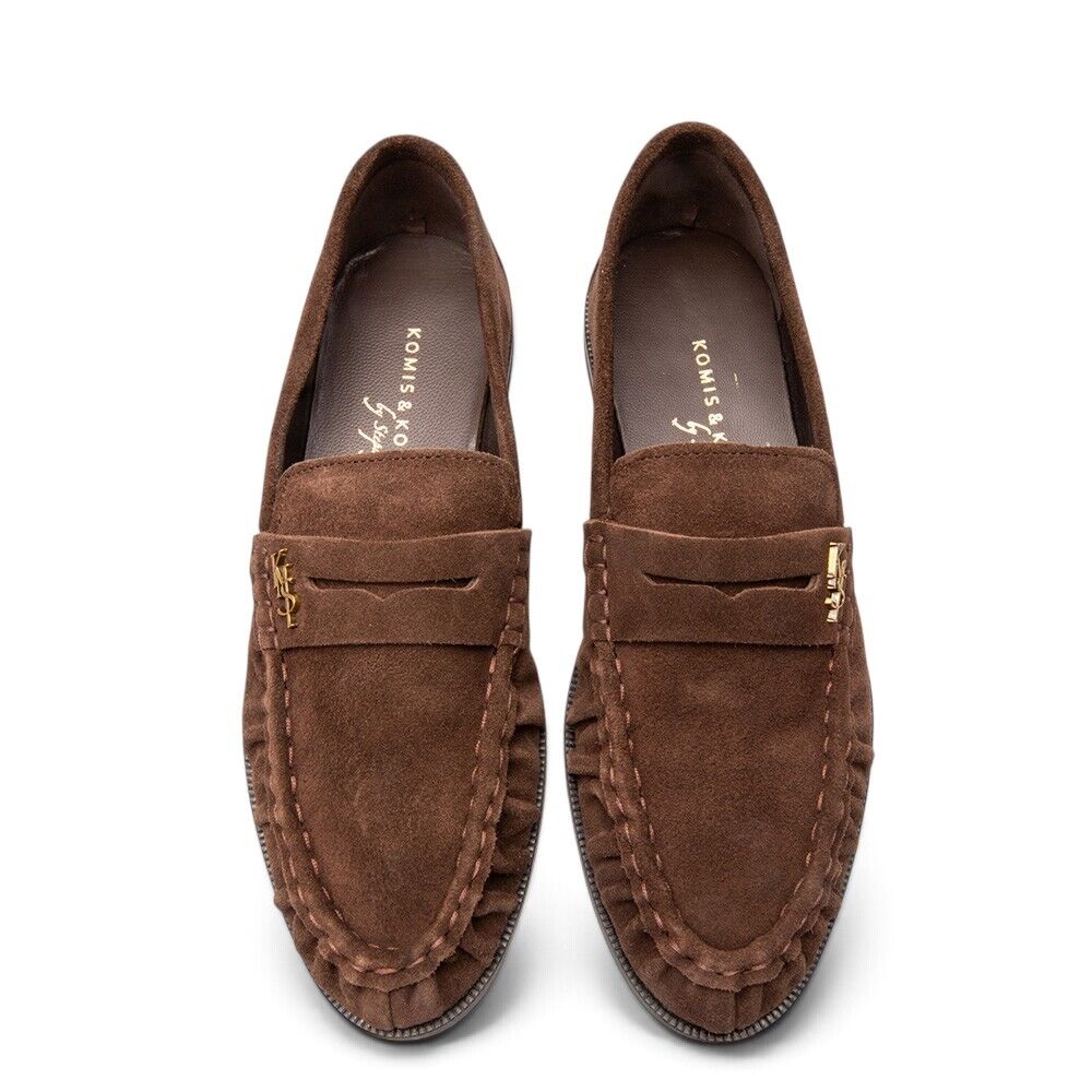KOMIS & KOMIS</br>Komis & Komis D514 Γυναικεία Loafers Καφέ Suede KOMIS & KOMIS</br>Komis & Komis D514 Γυναικεία Loafers Καφέ Suede