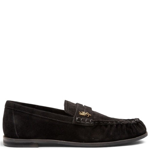Komis & Komis D514 Γυναικεία Loafers Μαύρο Suede