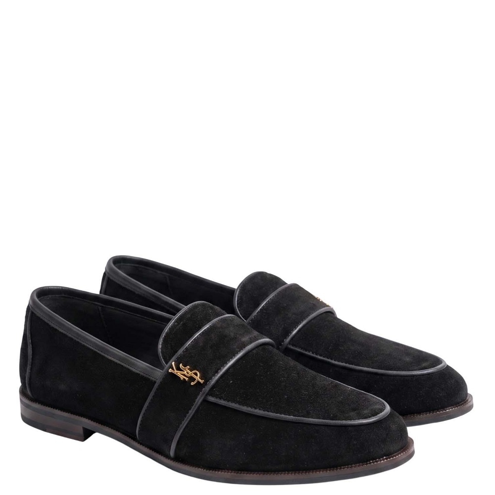 KOMIS & KOMIS</br>Komis & Komis D515 Γυναικεία Loafers Μαύρο Suede KOMIS & KOMIS</br>Komis & Komis D515 Γυναικεία Loafers Μαύρο Suede