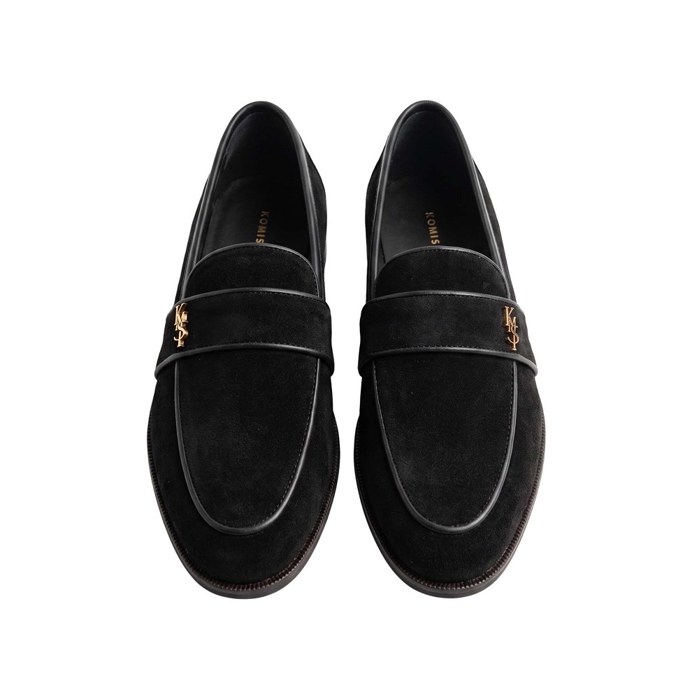 KOMIS & KOMIS</br>Komis & Komis D515 Γυναικεία Loafers Μαύρο Suede KOMIS & KOMIS</br>Komis & Komis D515 Γυναικεία Loafers Μαύρο Suede