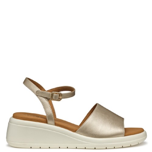 Geox MELICONIA A D550EA 000NF C2012 Γυναικείες Πλατφόρμες Χρυσό
