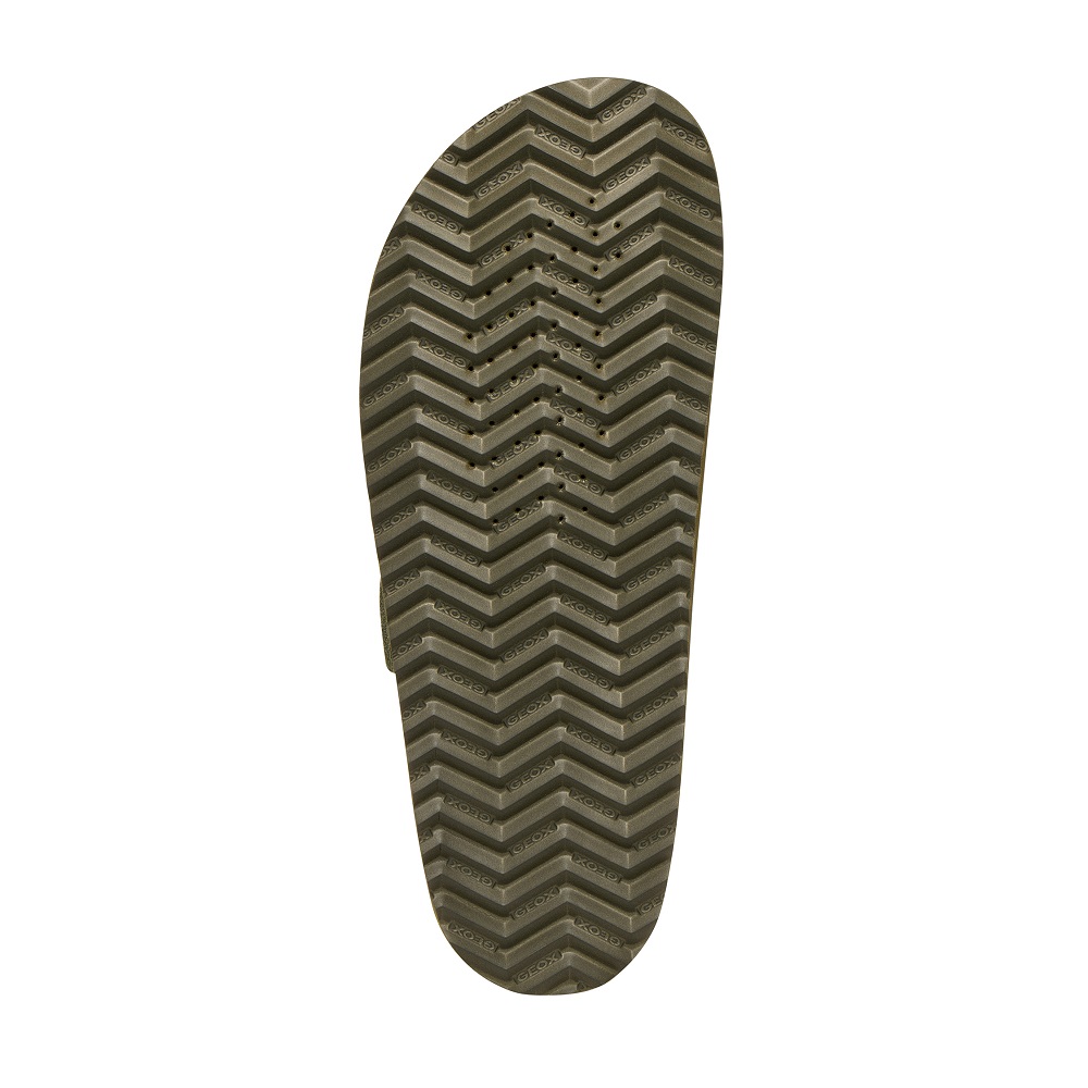 GEOX</br>Geox SANDYBETT D558RA 00022 C3005 Γυναικεία Σανδάλια Χακί Δέρμα Suede