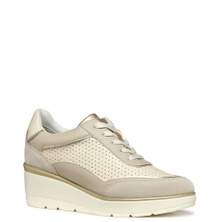 Γυναικεία Sneakers Μπεζ Δέρμα ILDE B D55RAB 05422 C5AH6 Geox