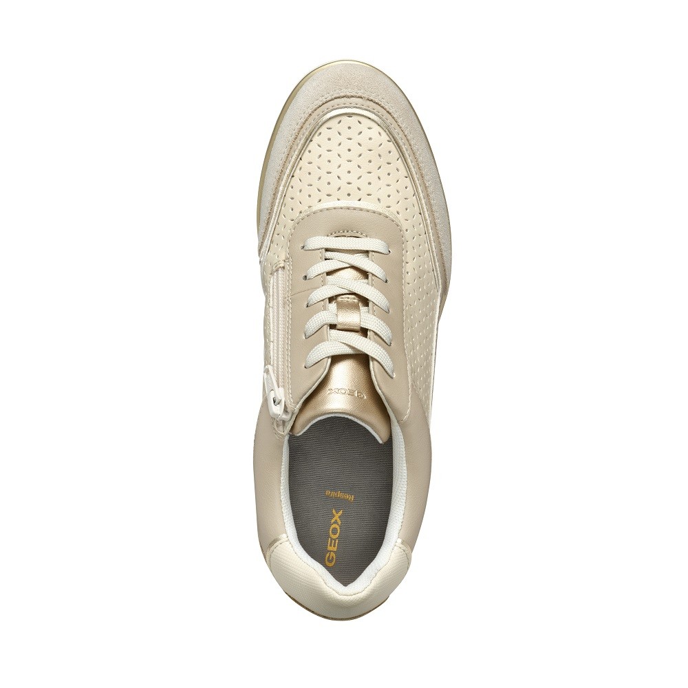 GEOX</br>Γυναικεία Sneakers Μπεζ Δέρμα ILDE B D55RAB 05422 C5AH6 Geox GEOX</br>Γυναικεία Sneakers Μπεζ Δέρμα ILDE B D55RAB 05422 C5AH6 Geox