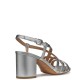 GEOX</br>Γυναικεία Πέδιλα Ασημί Δέρμα VIRNILISA 65 S B D55YZB 000Y2 C1007 Geox GEOX</br>Γυναικεία Πέδιλα Ασημί Δέρμα VIRNILISA 65 S B D55YZB 000Y2 C1007 Geox