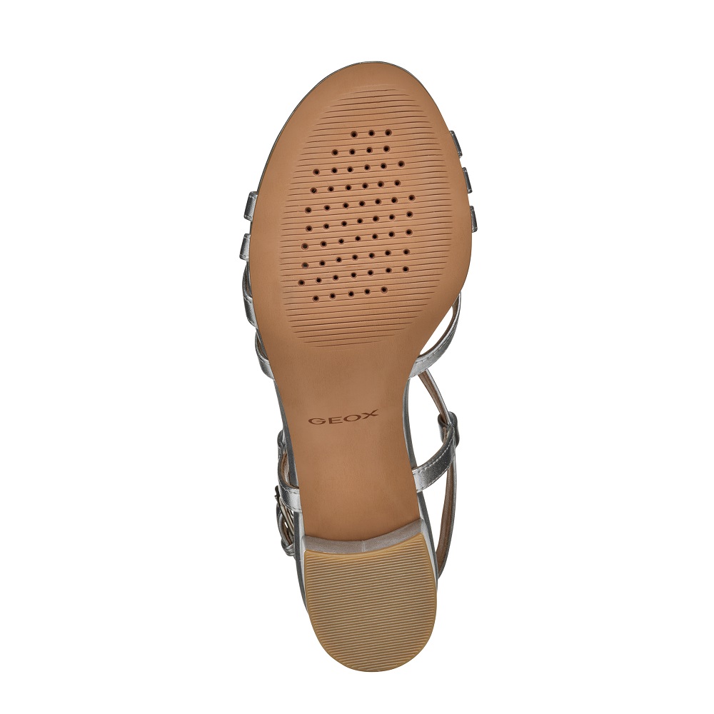 GEOX</br>Γυναικεία Πέδιλα Ασημί Δέρμα VIRNILISA 65 S B D55YZB 000Y2 C1007 Geox GEOX</br>Γυναικεία Πέδιλα Ασημί Δέρμα VIRNILISA 65 S B D55YZB 000Y2 C1007 Geox