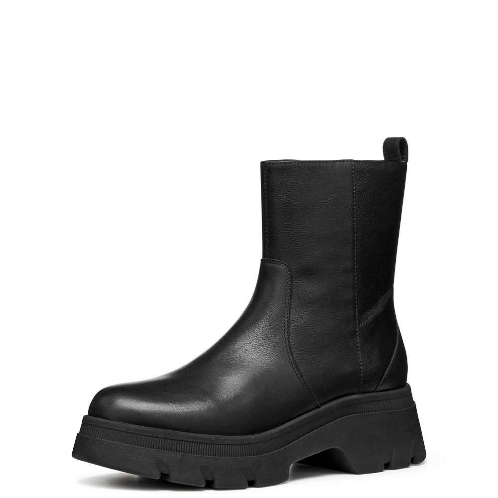 GEOX</br>Geox PLUETTE D565MB 04654 C9999 Γυναικεία Μποτάκια Μαύρο Δέρμα GEOX</br>Geox PLUETTE D565MB 04654 C9999 Γυναικεία Μποτάκια Μαύρο Δέρμα