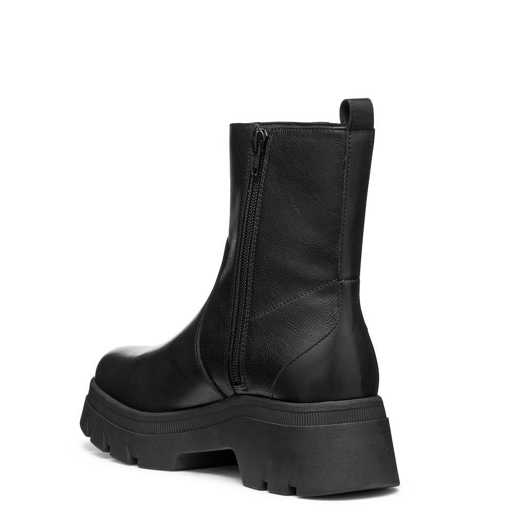 GEOX</br>Geox PLUETTE D565MB 04654 C9999 Γυναικεία Μποτάκια Μαύρο Δέρμα GEOX</br>Geox PLUETTE D565MB 04654 C9999 Γυναικεία Μποτάκια Μαύρο Δέρμα