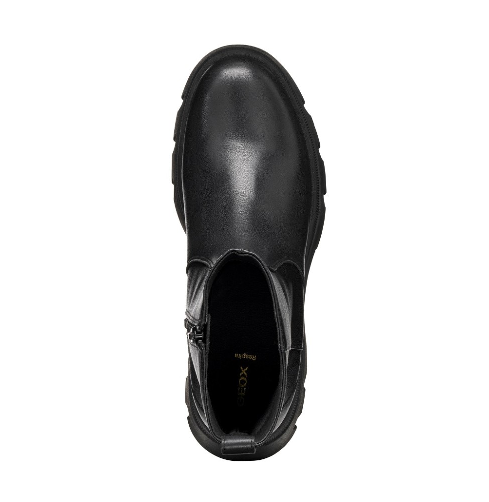 GEOX</br>Geox PLUETTE D565MB 04654 C9999 Γυναικεία Μποτάκια Μαύρο Δέρμα GEOX</br>Geox PLUETTE D565MB 04654 C9999 Γυναικεία Μποτάκια Μαύρο Δέρμα