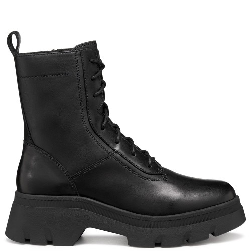 Geox PLUETTE D565MD 043BC C9999 Γυναικεία Μποτάκια Μαύρο Δέρμα Geox PLUETTE D565MD 043BC C9999 Γυναικεία Μποτάκια Μαύρο Δέρμα