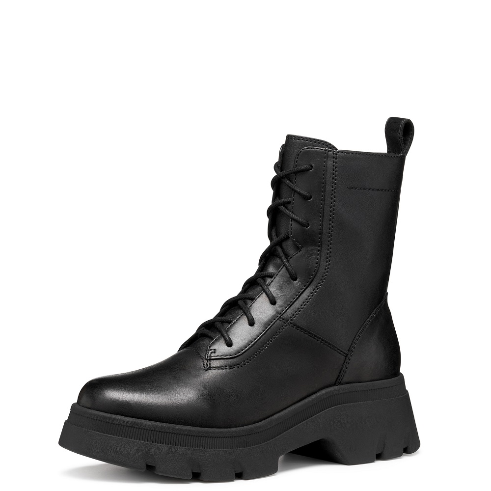 GEOX</br>Geox PLUETTE D565MD 043BC C9999 Γυναικεία Μποτάκια Μαύρο Δέρμα GEOX</br>Geox PLUETTE D565MD 043BC C9999 Γυναικεία Μποτάκια Μαύρο Δέρμα