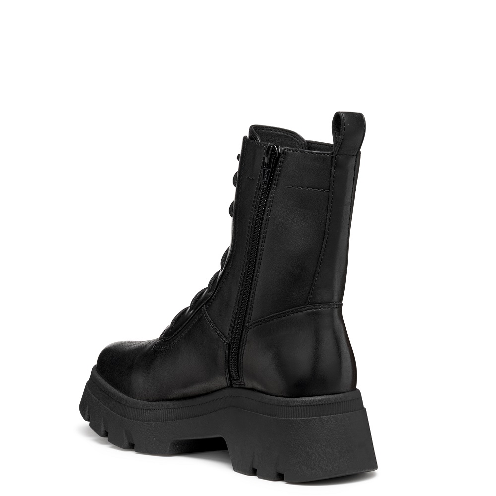 GEOX</br>Geox PLUETTE D565MD 043BC C9999 Γυναικεία Μποτάκια Μαύρο Δέρμα GEOX</br>Geox PLUETTE D565MD 043BC C9999 Γυναικεία Μποτάκια Μαύρο Δέρμα