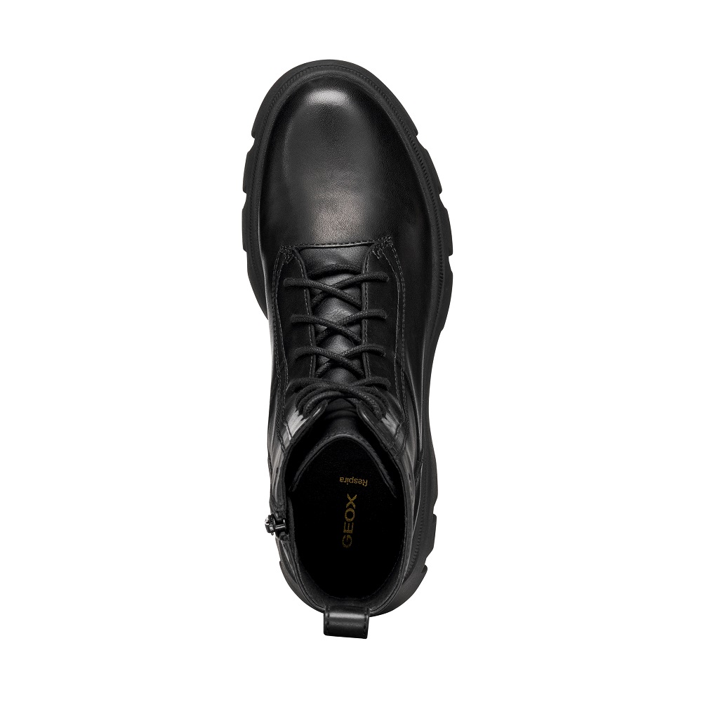 GEOX</br>Geox PLUETTE D565MD 043BC C9999 Γυναικεία Μποτάκια Μαύρο Δέρμα GEOX</br>Geox PLUETTE D565MD 043BC C9999 Γυναικεία Μποτάκια Μαύρο Δέρμα