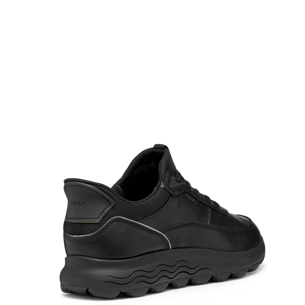 GEOX</br>Γυναικεία Sneakers Μαύρο Δέρμα SPHERICA PLUS D567MB 00085 C9999 Geox