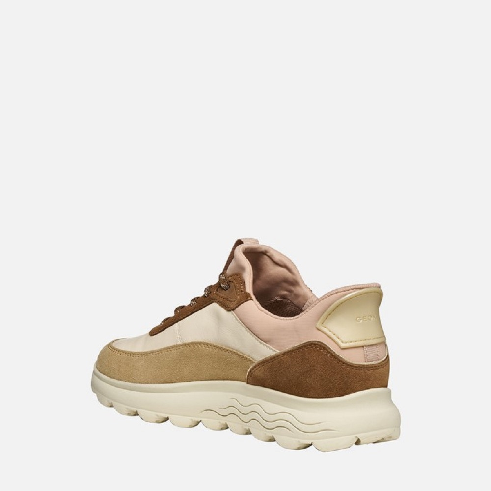 GEOX</br>Geox SPHERICA PLUS D567MB 08522 C1SL6 Γυναικεία Sneakers Μπεζ Δέρμα GEOX</br>Geox SPHERICA PLUS D567MB 08522 C1SL6 Γυναικεία Sneakers Μπεζ Δέρμα