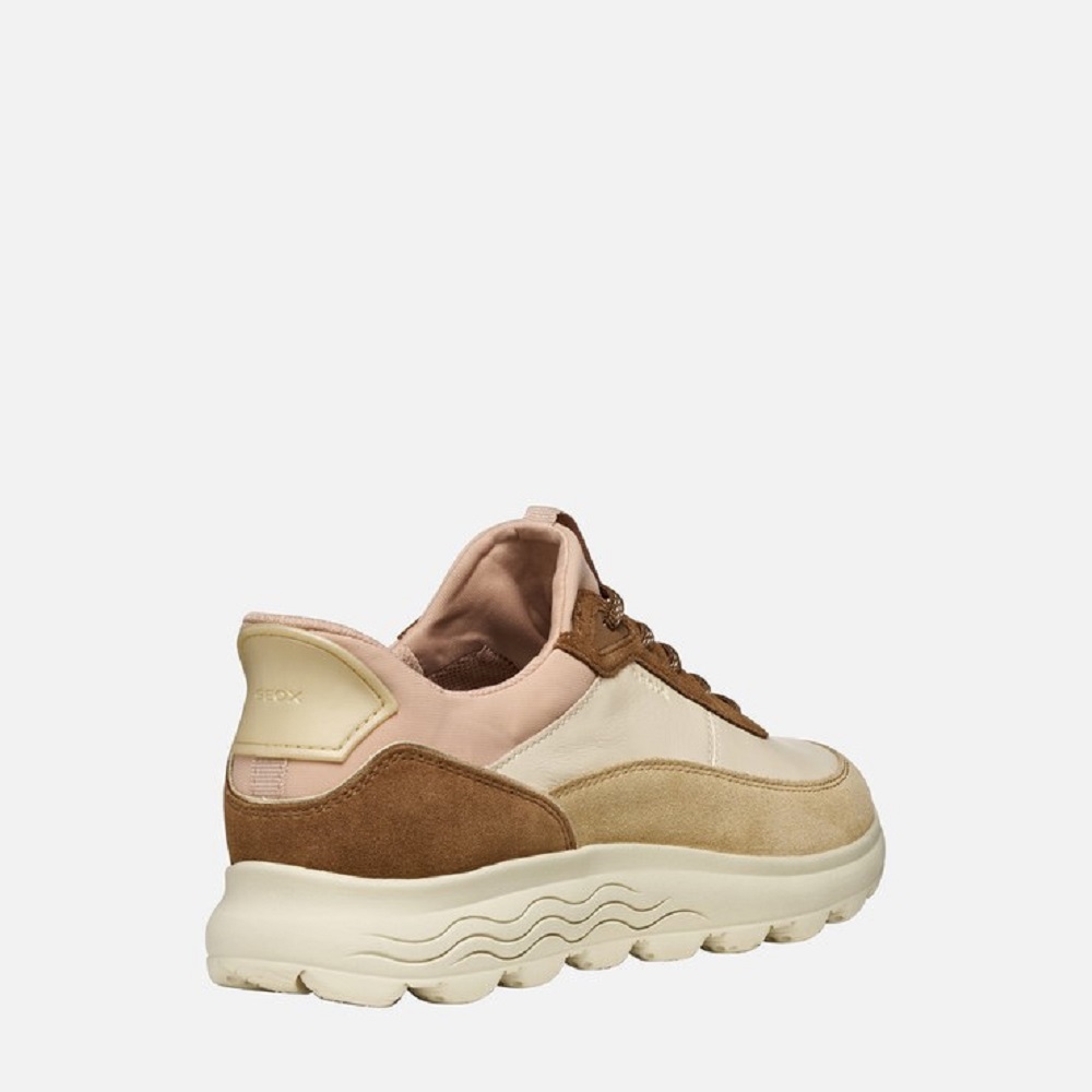 GEOX</br>Geox SPHERICA PLUS D567MB 08522 C1SL6 Γυναικεία Sneakers Μπεζ Δέρμα GEOX</br>Geox SPHERICA PLUS D567MB 08522 C1SL6 Γυναικεία Sneakers Μπεζ Δέρμα