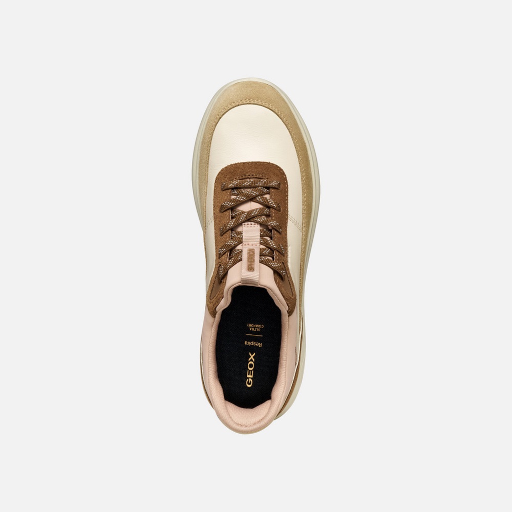 GEOX</br>Geox SPHERICA PLUS D567MB 08522 C1SL6 Γυναικεία Sneakers Μπεζ Δέρμα GEOX</br>Geox SPHERICA PLUS D567MB 08522 C1SL6 Γυναικεία Sneakers Μπεζ Δέρμα