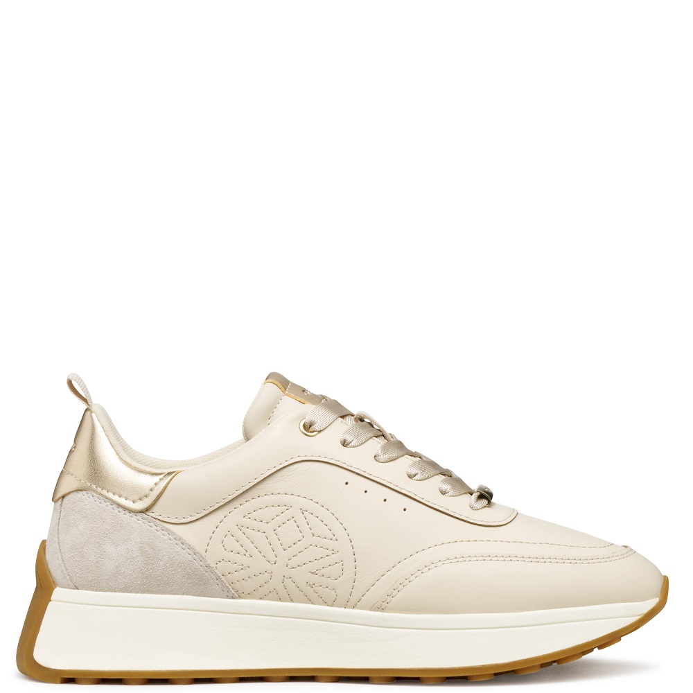 GEOX</br>Γυναικεία Sneakers Μπεζ Δέρμα AMABEL A D56MDA 08522 C1S5Y Geox