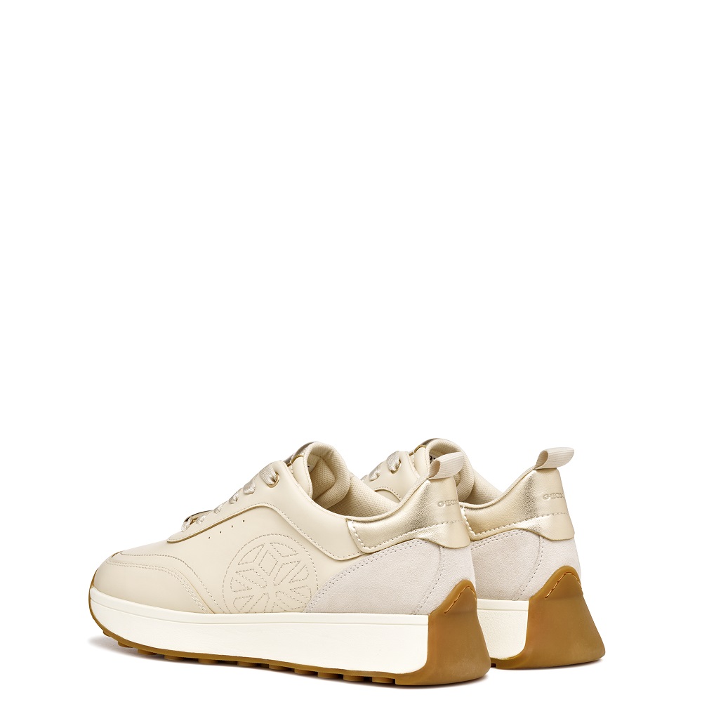 GEOX</br>Γυναικεία Sneakers Μπεζ Δέρμα AMABEL A D56MDA 08522 C1S5Y Geox