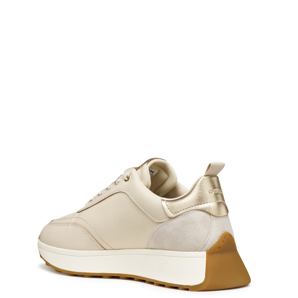 GEOX</br>Γυναικεία Sneakers Μπεζ Δέρμα AMABEL A D56MDA 08522 C1S5Y Geox
