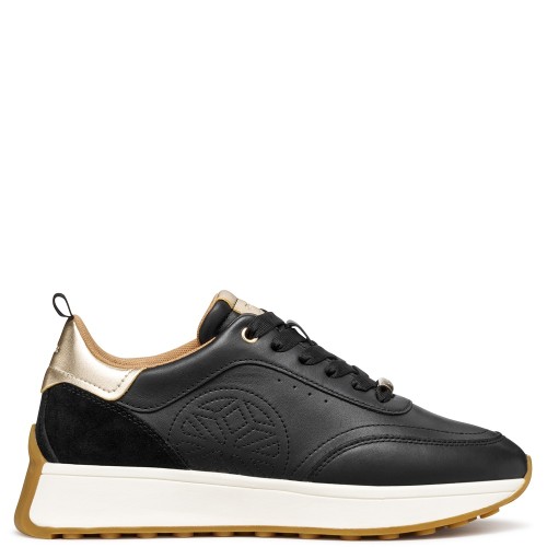 Geox AMABEL A D56MDA 08522 C9999 Γυναικεία Sneakers Μαύρο Δέρμα Geox AMABEL A D56MDA 08522 C9999 Γυναικεία Sneakers Μαύρο Δέρμα