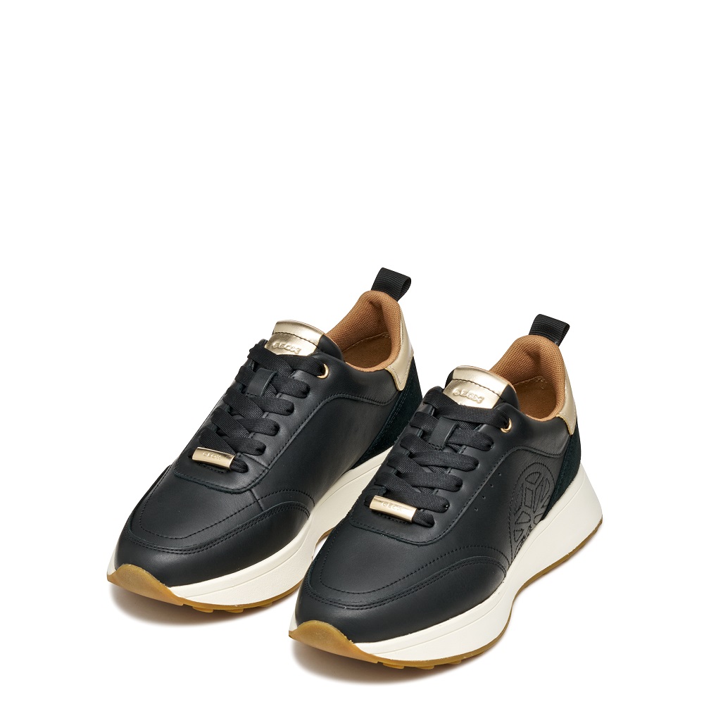 GEOX</br>Γυναικεία Sneakers Μαύρο Δέρμα AMABEL A D56MDA 08522 C9999 Geox GEOX</br>Γυναικεία Sneakers Μαύρο Δέρμα AMABEL A D56MDA 08522 C9999 Geox