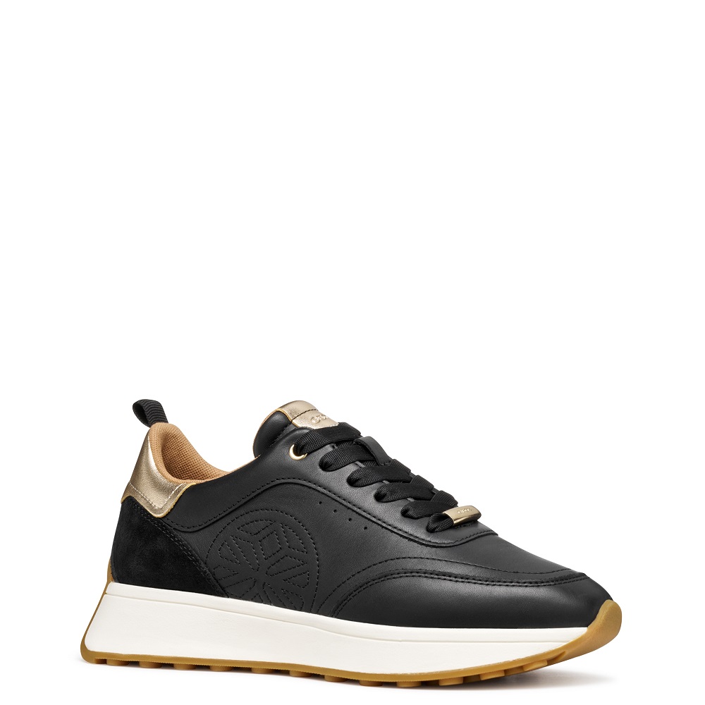 GEOX</br>Γυναικεία Sneakers Μαύρο Δέρμα AMABEL A D56MDA 08522 C9999 Geox GEOX</br>Γυναικεία Sneakers Μαύρο Δέρμα AMABEL A D56MDA 08522 C9999 Geox