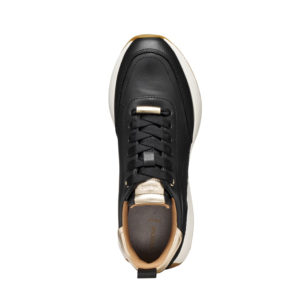 GEOX</br>Γυναικεία Sneakers Μαύρο Δέρμα AMABEL A D56MDA 08522 C9999 Geox GEOX</br>Γυναικεία Sneakers Μαύρο Δέρμα AMABEL A D56MDA 08522 C9999 Geox