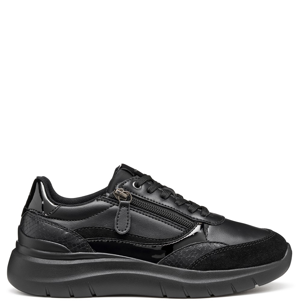 GEOX</br>Γυναικεία Sneakers Μαύρο Δέρμα PLUMMERY D56YNE 05402 C9997 Geox GEOX</br>Γυναικεία Sneakers Μαύρο Δέρμα PLUMMERY D56YNE 05402 C9997 Geox