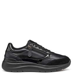 Γυναικεία Sneakers Μαύρο Δέρμα PLUMMERY D56YNE 05402 C9997 Geox