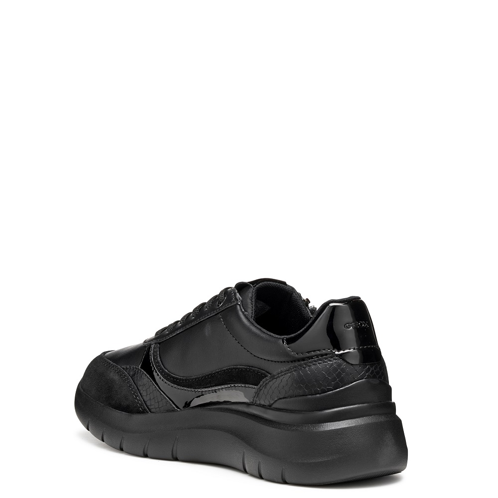 GEOX</br>Γυναικεία Sneakers Μαύρο Δέρμα PLUMMERY D56YNE 05402 C9997 Geox GEOX</br>Γυναικεία Sneakers Μαύρο Δέρμα PLUMMERY D56YNE 05402 C9997 Geox