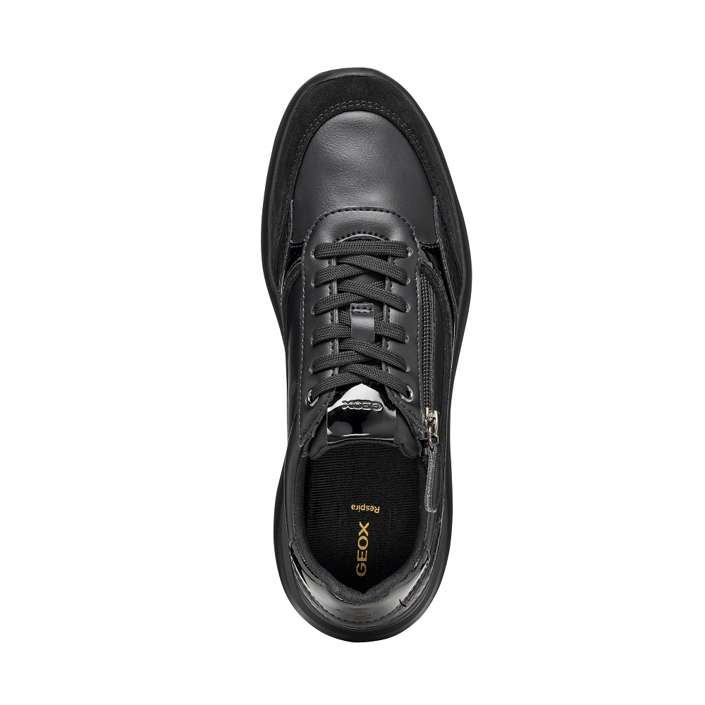 GEOX</br>Γυναικεία Sneakers Μαύρο Δέρμα PLUMMERY D56YNE 05402 C9997 Geox GEOX</br>Γυναικεία Sneakers Μαύρο Δέρμα PLUMMERY D56YNE 05402 C9997 Geox