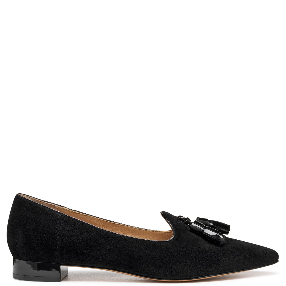 GEOX</br>Γυναικεία Loafers Μαύρο Δέρμα Suede GILSEDA15 B D56YUB 02166 C9999 Geox