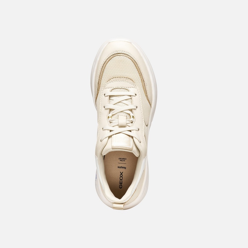 GEOX</br>Geox XTORS D651FB 09BBN C1S2L Γυναικεία Sneakers Μπεζ/Χρυσό GEOX</br>Geox XTORS D651FB 09BBN C1S2L Γυναικεία Sneakers Μπεζ/Χρυσό