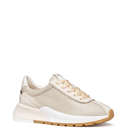 Geox METROPOLI D655JA 0LY66 C1S1L Γυναικεία Sneakers Μπεζ/Γκρι Leather/Mesh Geox METROPOLI D655JA 0LY66 C1S1L Γυναικεία Sneakers Μπεζ/Γκρι Leather/Mesh