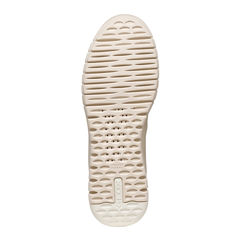 GEOX</br>Geox FLEXTRIDE PLUS D657SC 09BBC C1056 Γυναικεία Sneakers Μπεζ/Ταμπά Δέρμα