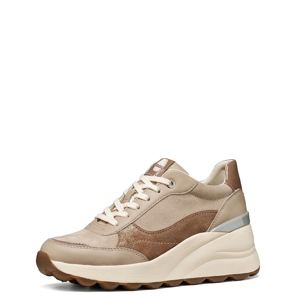 GEOX</br>Geox SPHERICA EC13 D65WAB 02285 C5288 Γυναικεία Sneakers Μπεζ/Καφέ Δέρμα GEOX</br>Geox SPHERICA EC13 D65WAB 02285 C5288 Γυναικεία Sneakers Μπεζ/Καφέ Δέρμα