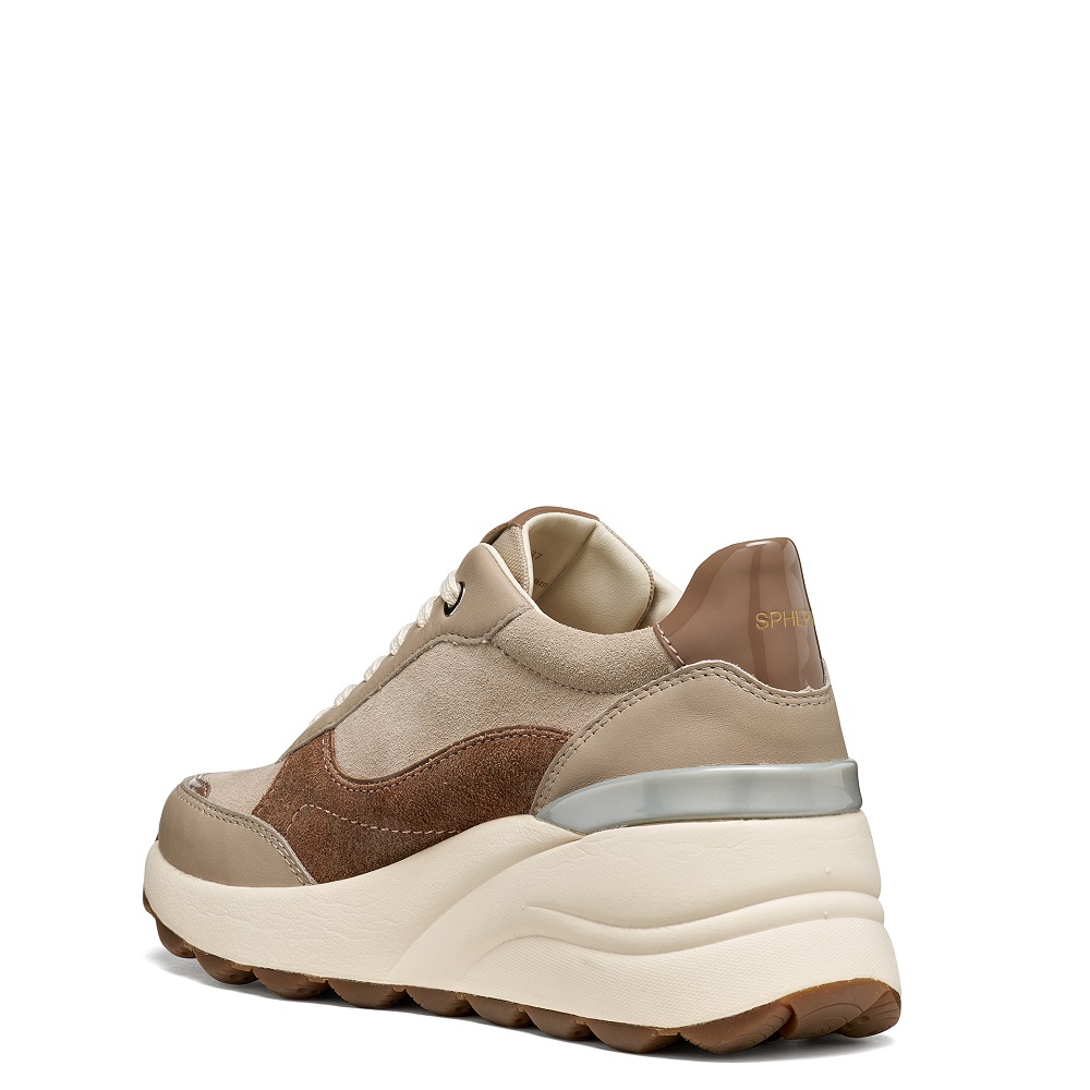 GEOX</br>Geox SPHERICA EC13 D65WAB 02285 C5288 Γυναικεία Sneakers Μπεζ/Καφέ Δέρμα GEOX</br>Geox SPHERICA EC13 D65WAB 02285 C5288 Γυναικεία Sneakers Μπεζ/Καφέ Δέρμα
