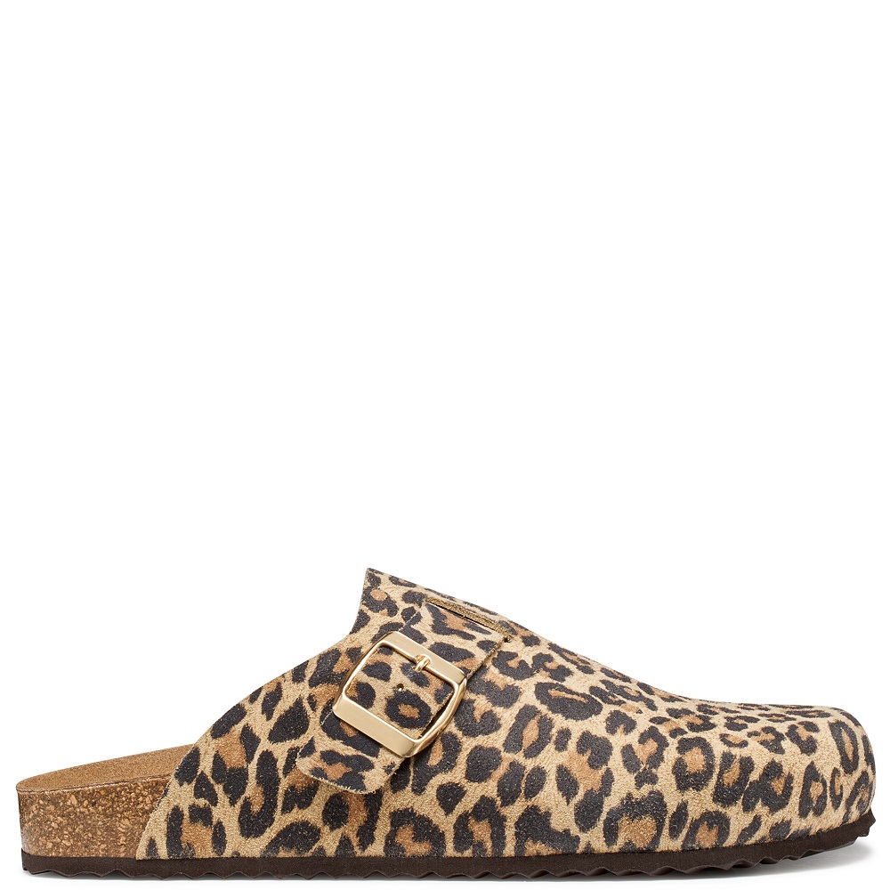 GEOX</br>Geox BRIONIA R D65Y3J 000BS C5018 Γυναικεία Mules Μπεζ Animal Δέρμα Suede
