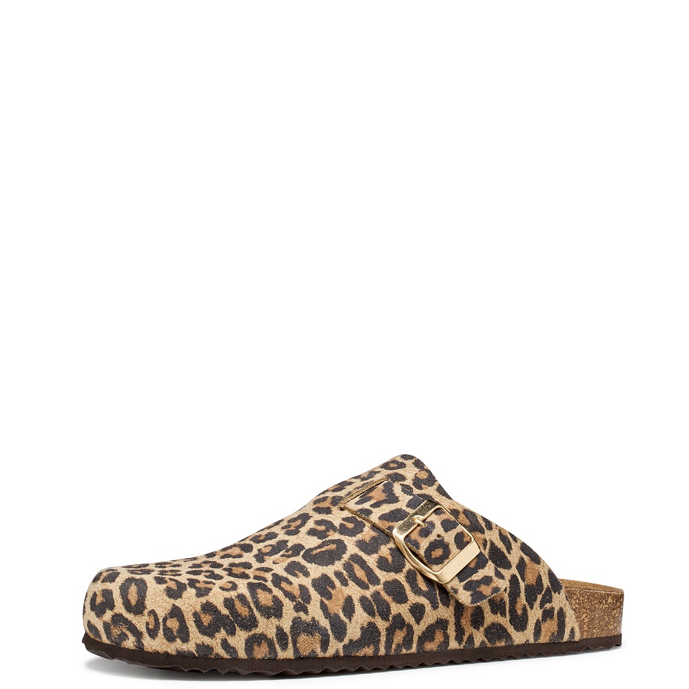 GEOX</br>Geox BRIONIA R D65Y3J 000BS C5018 Γυναικεία Mules Μπεζ Animal Δέρμα Suede
