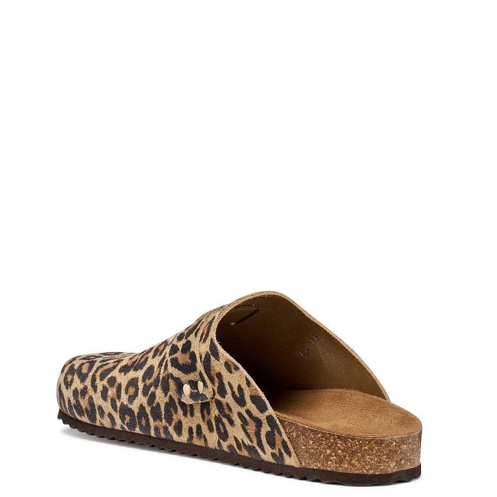 GEOX</br>Geox BRIONIA R D65Y3J 000BS C5018 Γυναικεία Mules Μπεζ Animal Δέρμα Suede