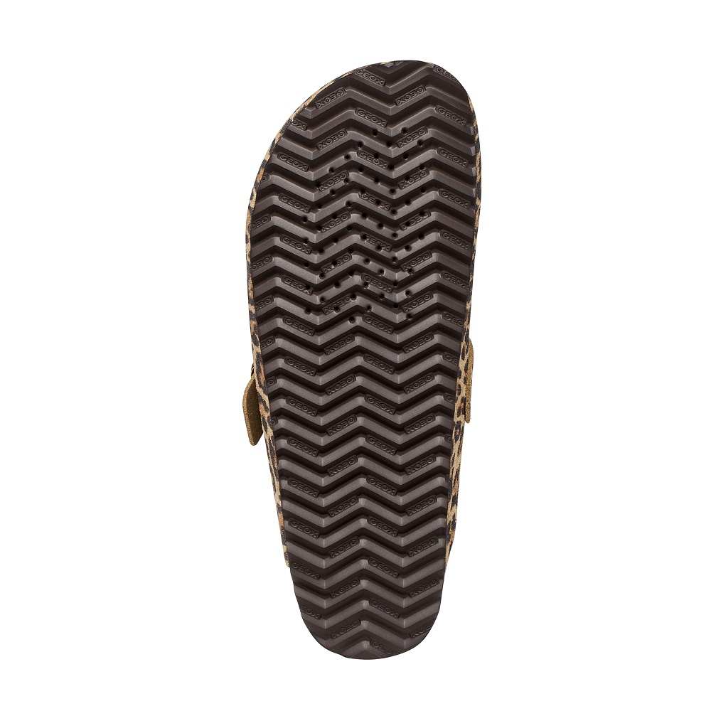 GEOX</br>Geox BRIONIA R D65Y3J 000BS C5018 Γυναικεία Mules Μπεζ Animal Δέρμα Suede