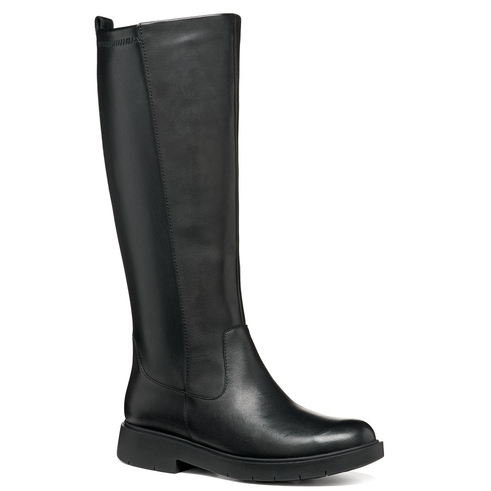 GEOX</br>Geox SPHERICA EC1 B D66DKB 043KB C9999 Γυναικείες Μπότες Μαύρο Δέρμα GEOX</br>Geox SPHERICA EC1 B D66DKB 043KB C9999 Γυναικείες Μπότες Μαύρο Δέρμα